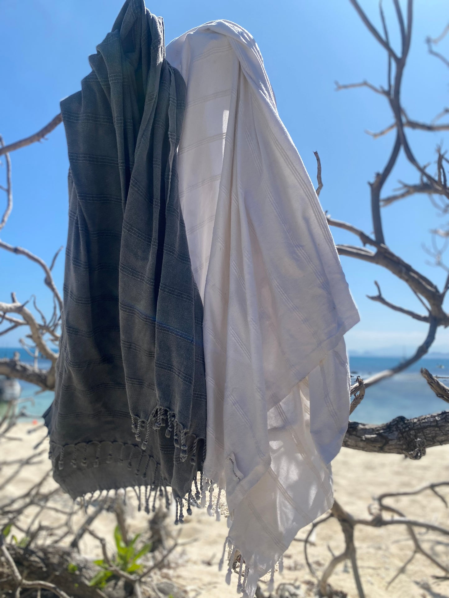 fouta luxe • gris foncé