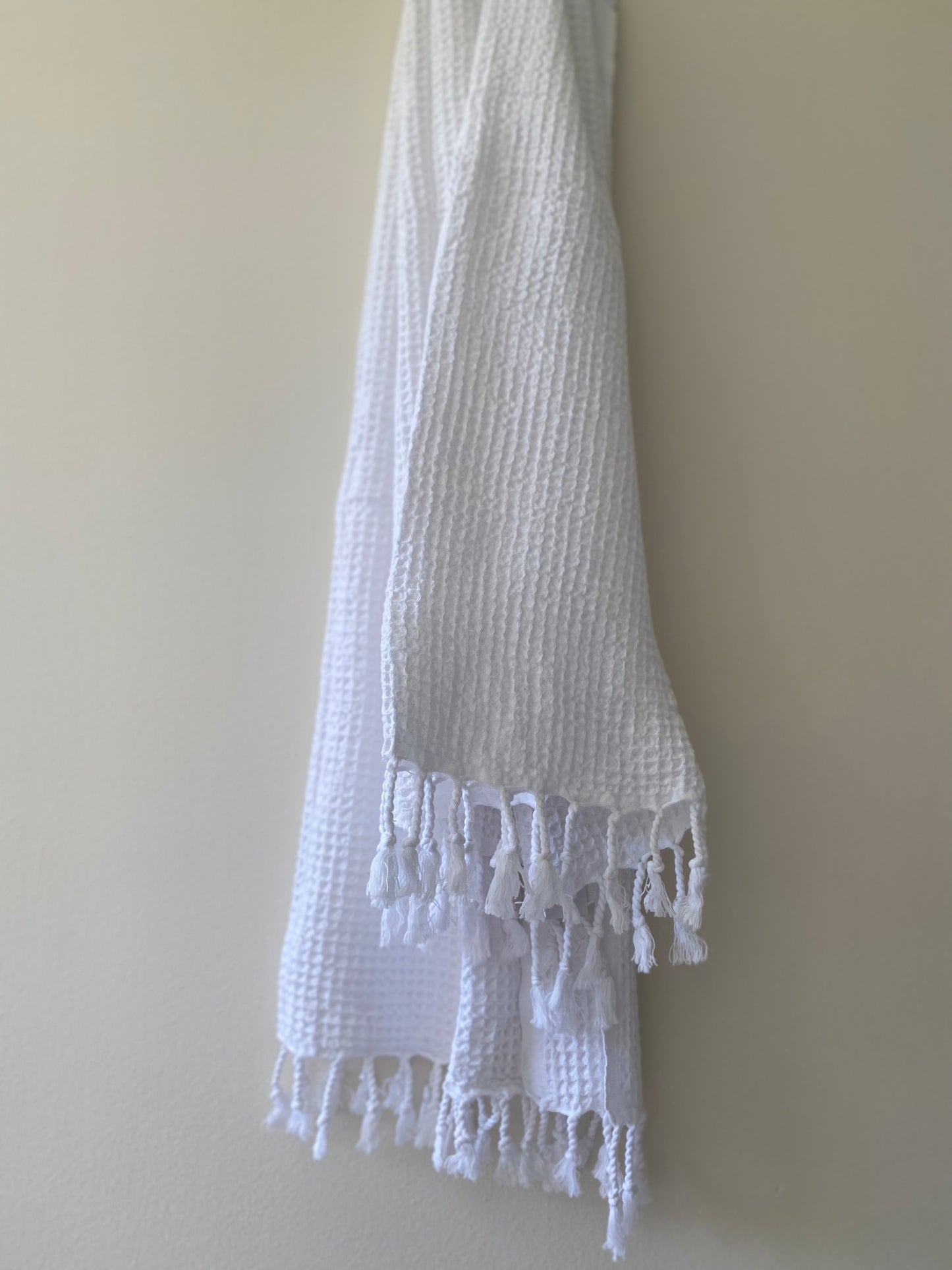 fouta gaufré • blanc