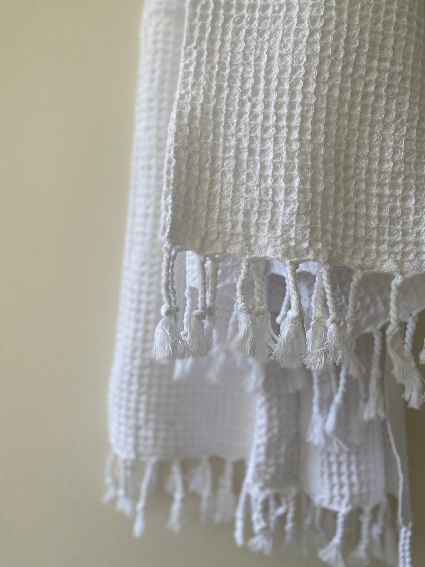 fouta gaufré • blanc